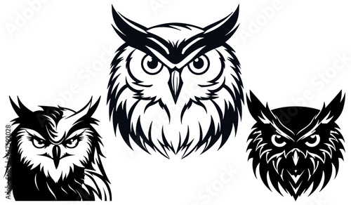 Simple and elegant vector owl design
