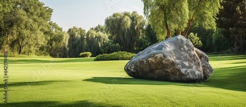 A piece of lush green grass...