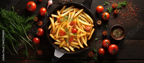 Aglio olio pasta with cherr...