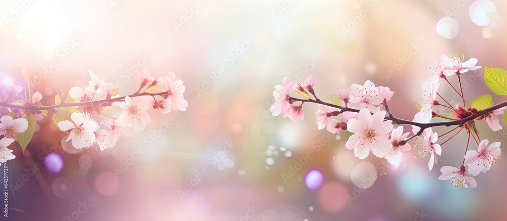 Background with out of focus blur and bokeh effects during spring Background with out of focus blur and bokeh effects during spring