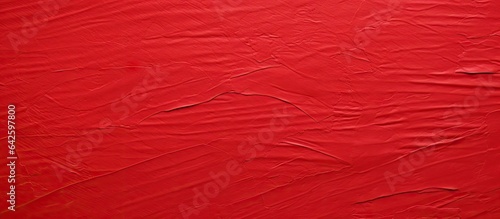 Bright red sheet with paper...