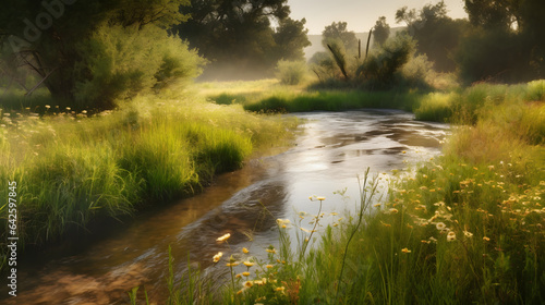 Beautiful realistic river