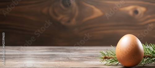 Egg on a wooden background ...