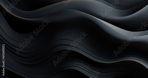 Abstract Smooth Black Wave