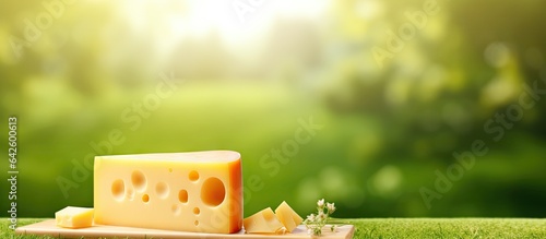 Green background with delic...