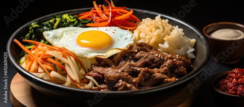 Korean cuisine includes beef BBQ and bibimbap