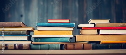 Library book stack