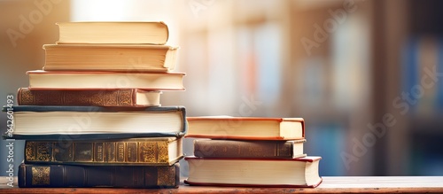 Library book stack