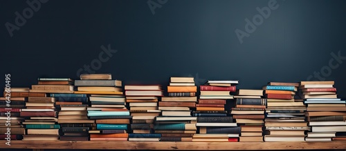 Library book stack