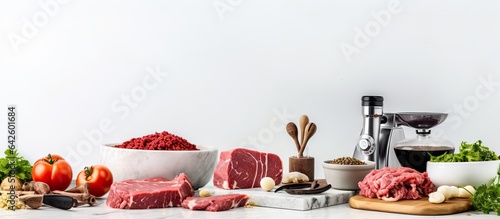 Meat grinder and products o...