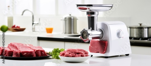 Meat grinder and products o...