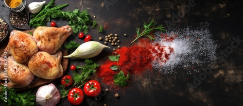 Spicing up raw chicken duri...