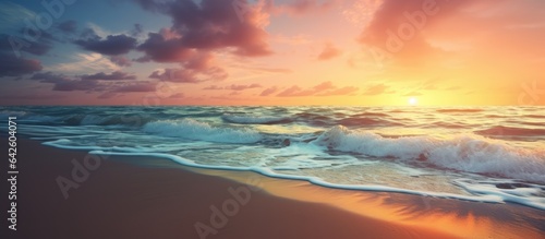 Sunrise and sunset on a san...