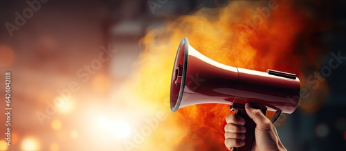 The megaphone declares a ho...