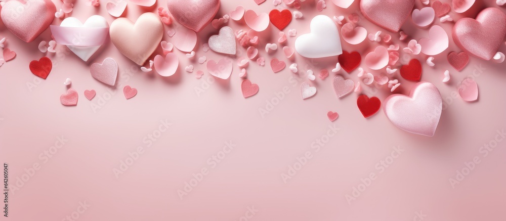 Valentine s themed flat lay backdrop Valentine s themed flat lay backdrop