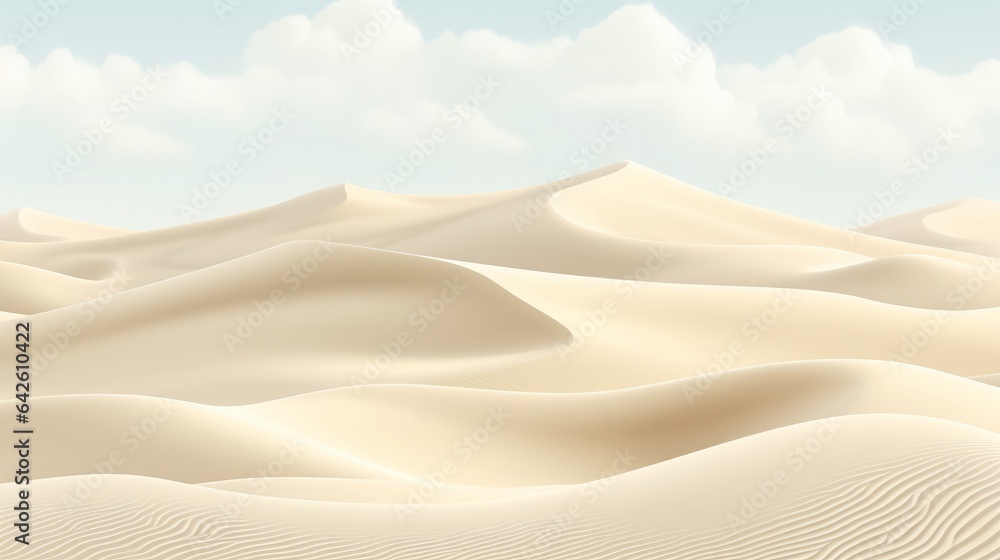 Seamless white desert sand dunes, background, high quality, 16:9 - obrazy, fototapety, plakaty 