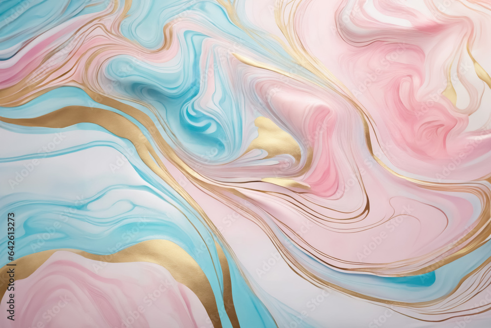 Fototapeta premium Colorful abstract painting background. Liquid marble background. Liquid painting abstract texture. Intense colorful blend of vibrant acrylic colors. The style includes swirls of marble.