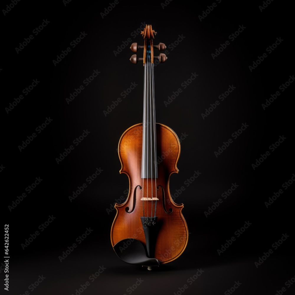 Traditional Violin Musical Instrument Photorealistic Square Illustration. Melody and Rhythm. Ai Generated Trendy Illustration with Professional Expressive Violin Musical Instrument. Traditional Violin Musical Instrument Photorealistic Square Illustration. Melody and Rhythm. Ai Generated Trendy Illustration with Professional Expressive Violin Musical Instrument.