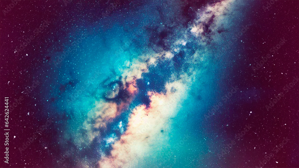 Fototapeta premium Cosmos, galaxy, stars, milky way