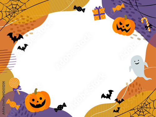 ハロウィンのバナーフレーム