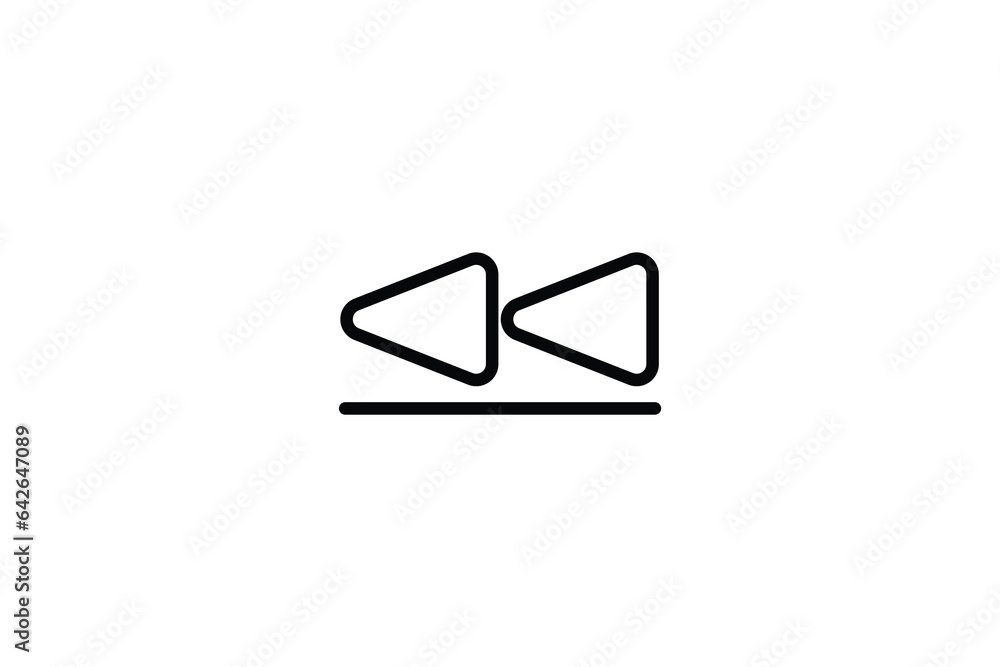 Back Forward Icon. Icon related to multimedia and entertainment. suitable for web site design, app, user interfaces. line icon style. Simple vector design editable Back Forward Icon. Icon related to multimedia and entertainment. suitable for web site design, app, user interfaces. line icon style. Simple vector design editable