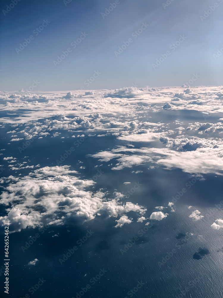 Naklejka premium Up in the clouds