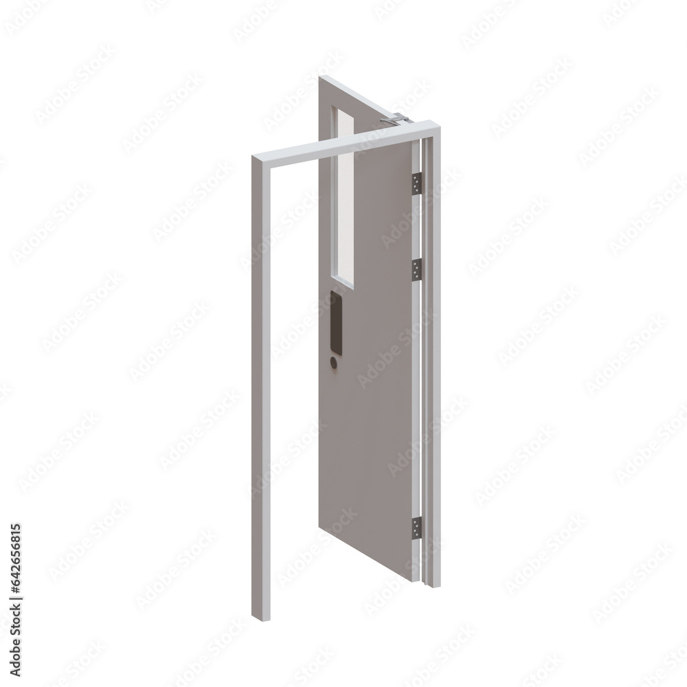 Classroom Door 3D Render Illustration Element 06 Classroom Door 3D Render Illustration Element 06