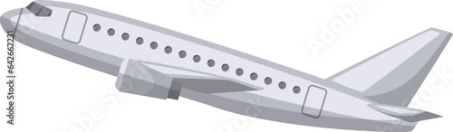 Flying airplane icon. Air passenger travel transport