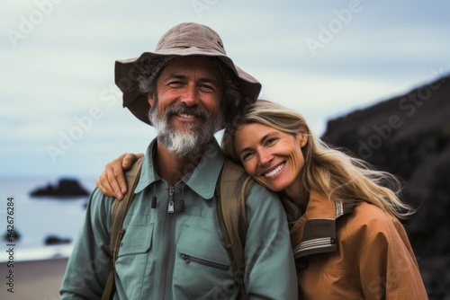 Couple in their 40s at the Galápagos Islands Ecuador