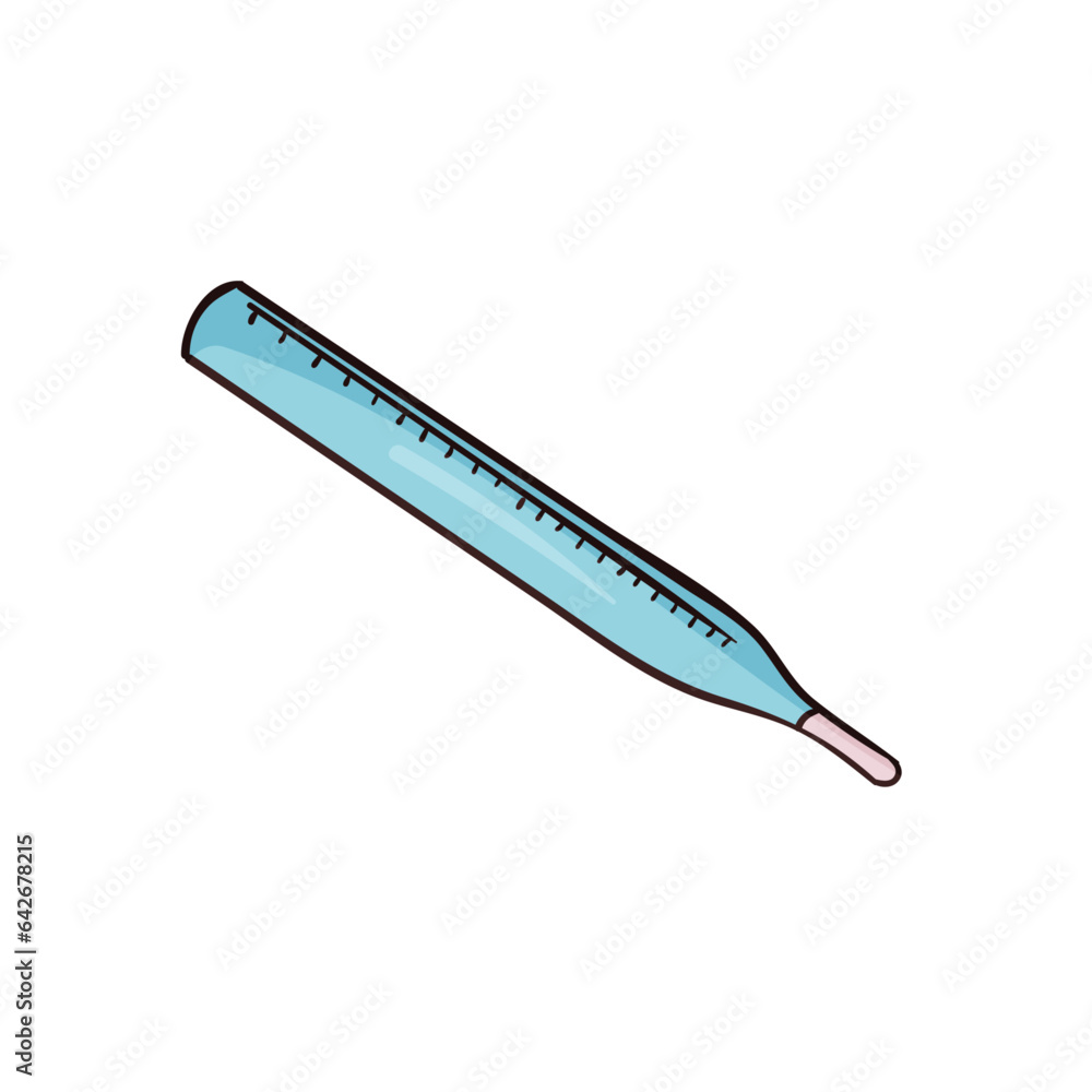 Vector mercury thermometer icon simple illustration Vector mercury thermometer icon simple illustration