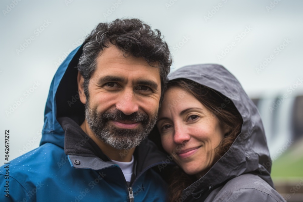 Couple in their 40s at the Niagara Falls USA/Canada Border Couple in their 40s at the Niagara Falls USA/Canada Border