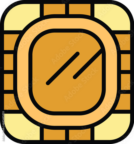 Stadium amphitheater icon outline vector. Ancient building. Work classroom color flat
