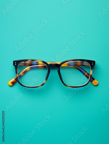 Trendy Eyeglasses Accessory Photorealistic Vertical Illustration. Charming Wardrobe Staple. Ai Generated Bright Illustration with Trendy Elegant Eyeglasses Accessory.