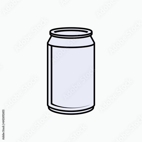 Canned Beverages Icon. Symbol Containers Drink. 