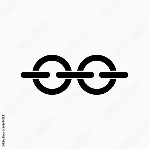 Constraint Icon. Chain, Connected Symbol - Vector.