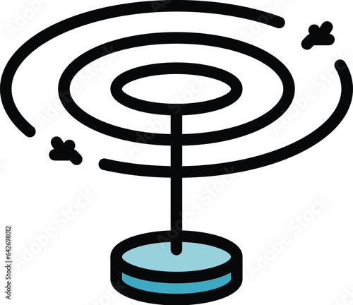 Anti bug icon outline vector. Zika prevention. Control pest color flat