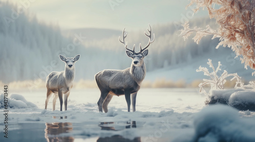Forest Natives: Deer in Their Cold Habitat