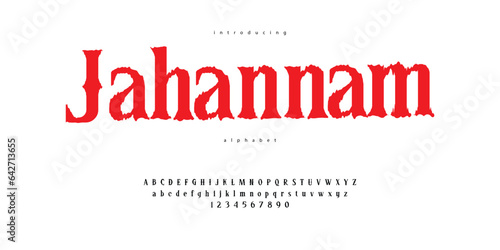 Mystic Horror Halloween Ghost Demonic Blackmetal Font Alphabet Typeface
