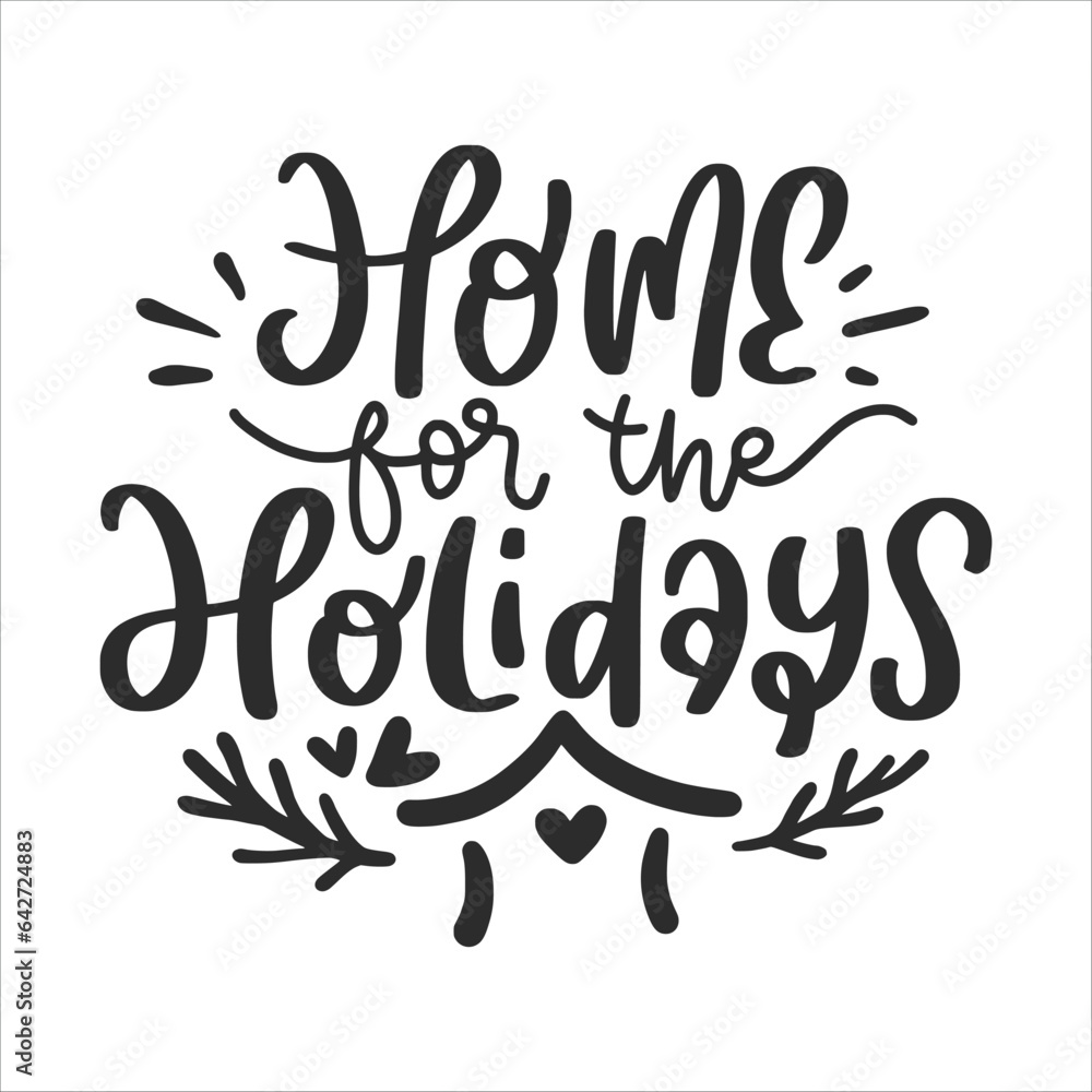 Fototapeta premium Winter Lettering Quotes