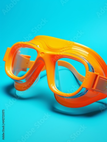 Professional Swimming goggles Sports Equipment Photorealistic Vertical Illustration. Safety Gear. Ai Generated Bright Illustration with Secure Protective Swimming goggles Sports Equipment.