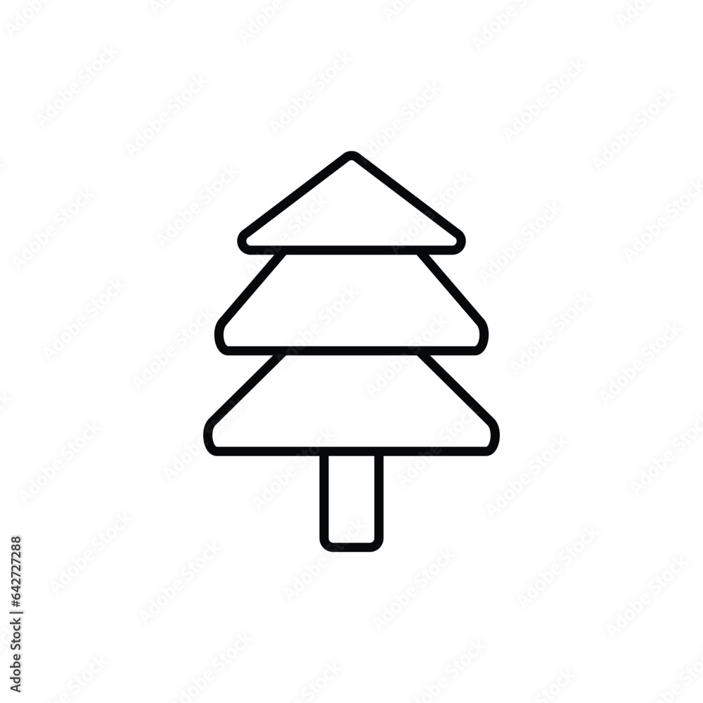 Pine icon. outline icon Pine icon. outline icon