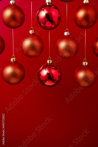 Red christmas bauble decoration