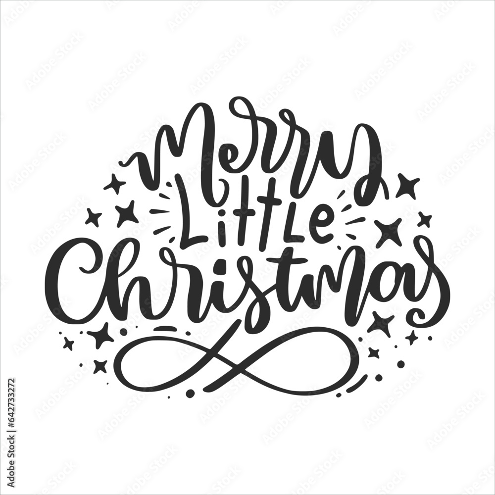 Fototapeta premium Christmas Lettering Quotes