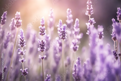 Artistic shot of lavender flower, Lavender Mist Color beautiful flowers background