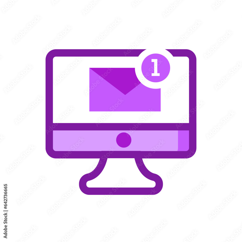 Vector modern email marketing technology illustration Vector modern email marketing technology illustration