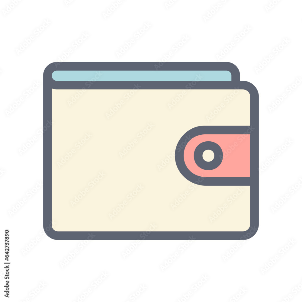 wallet saving money pastel color wallet saving money pastel color