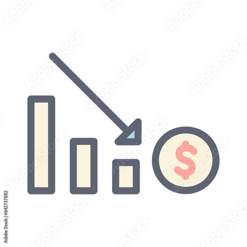 coin money loss pastel color