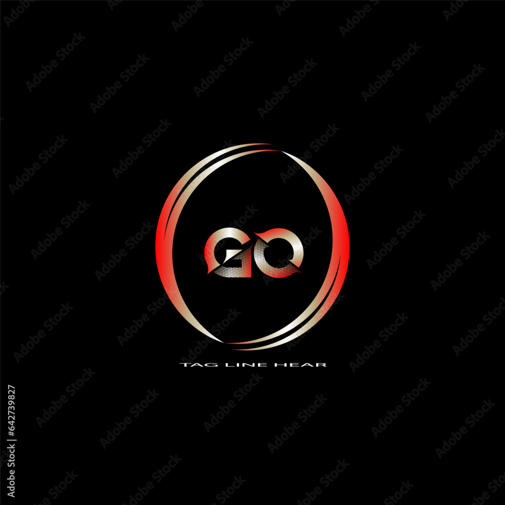 creative letter logo. gradient logo design with black background for your company. creative letter logo. gradient logo design with black background for your company.