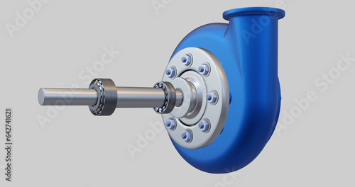 Centrifugal pump with exposed drive end and non-drive end bearing