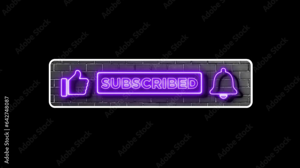 Youtube Subscribe Button Neon Purple Youtube Subscribe Button Neon Purple